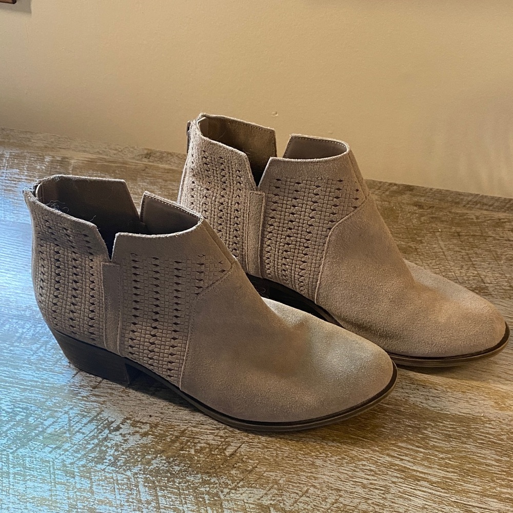 Kenzie Taupe Ankle Booties